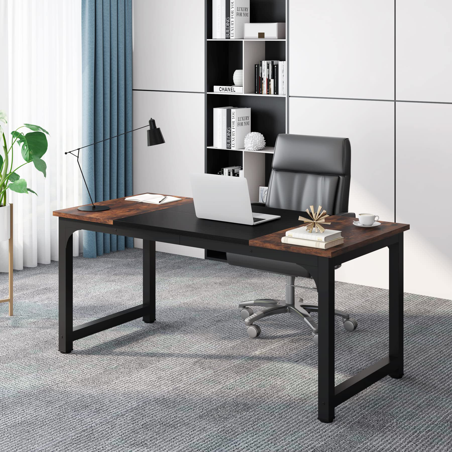 Borough Wharf Nestori 160cm W Rectangular Writing Desk Reviews Wayfair